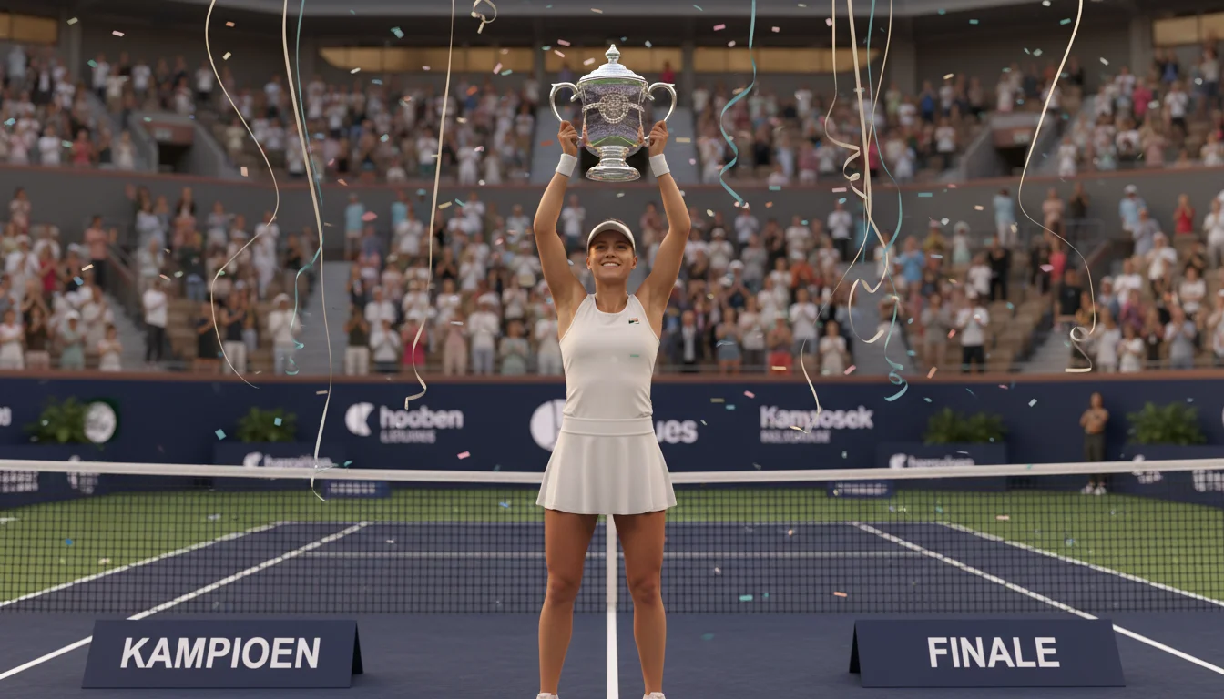 Outright tennis wedden toernooi winnaar trofee