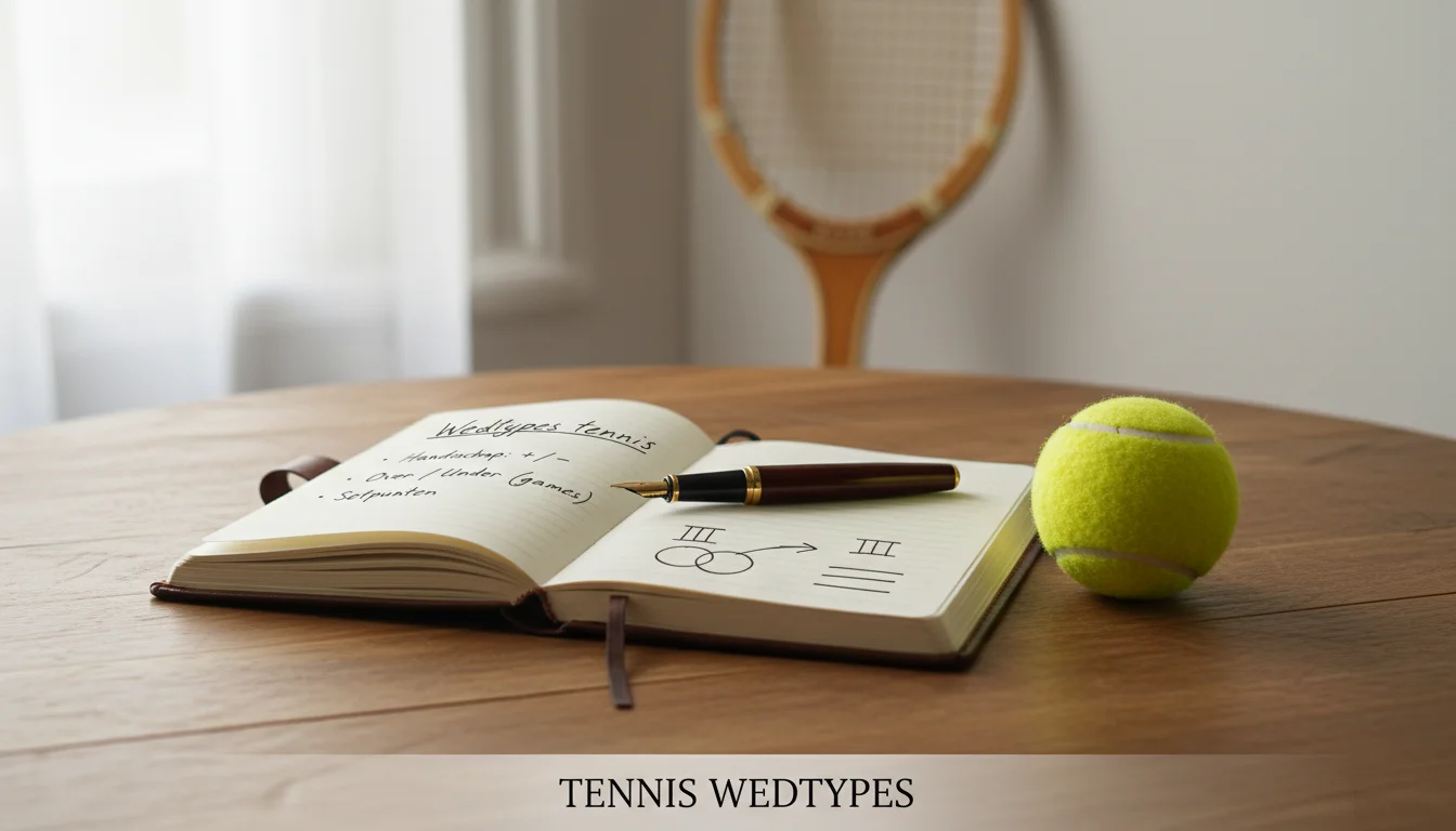Tennis wedtypes handicap en over under