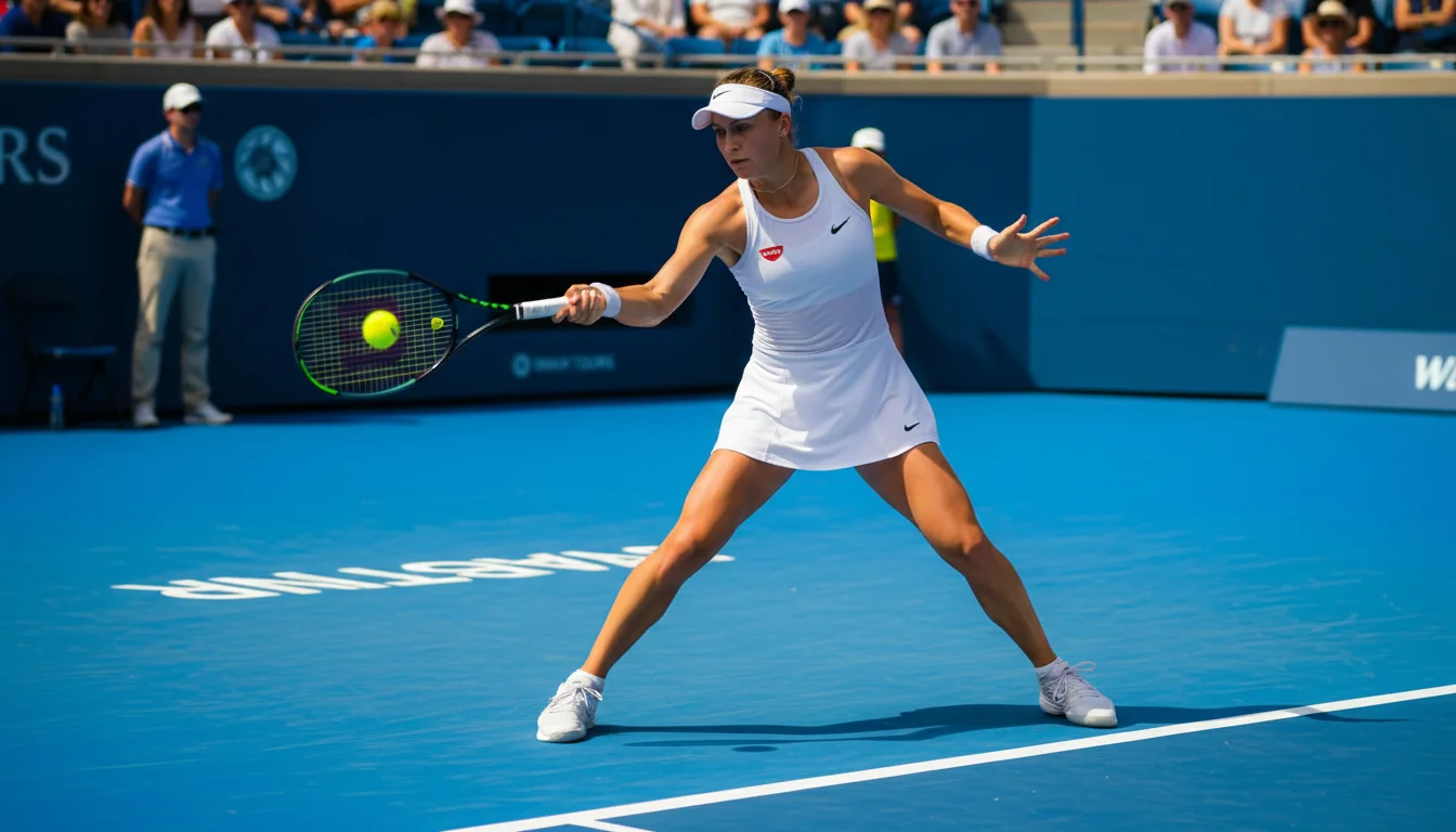 WTA Tour vrouwentennis wedden - tennisster op hardcourt